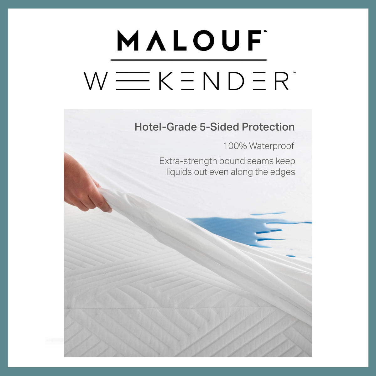 Weekender Waterproof Jersey Mattress Protector - King