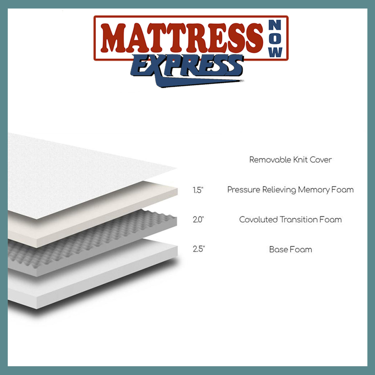 Mattress Now Express 6" Memory Foam Mattress