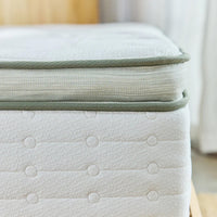 Avocado Green Mattress Medium Pillowtop Corner of Bed