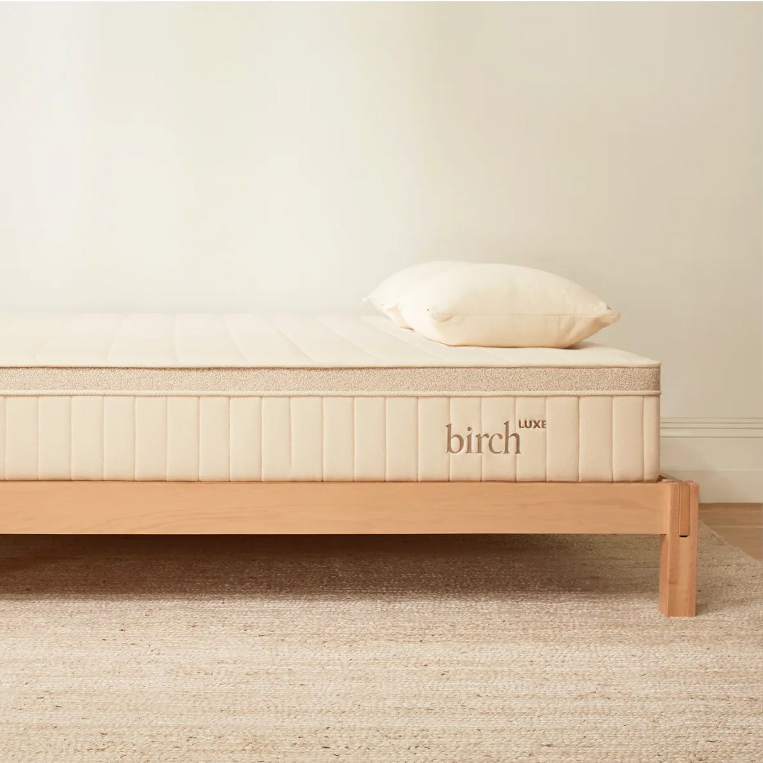 Birch Luxe Natural Mattress Side Angle