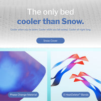 Casper Snow Max Cooling Hybrid Mattress "the only bed cooler than snow"
