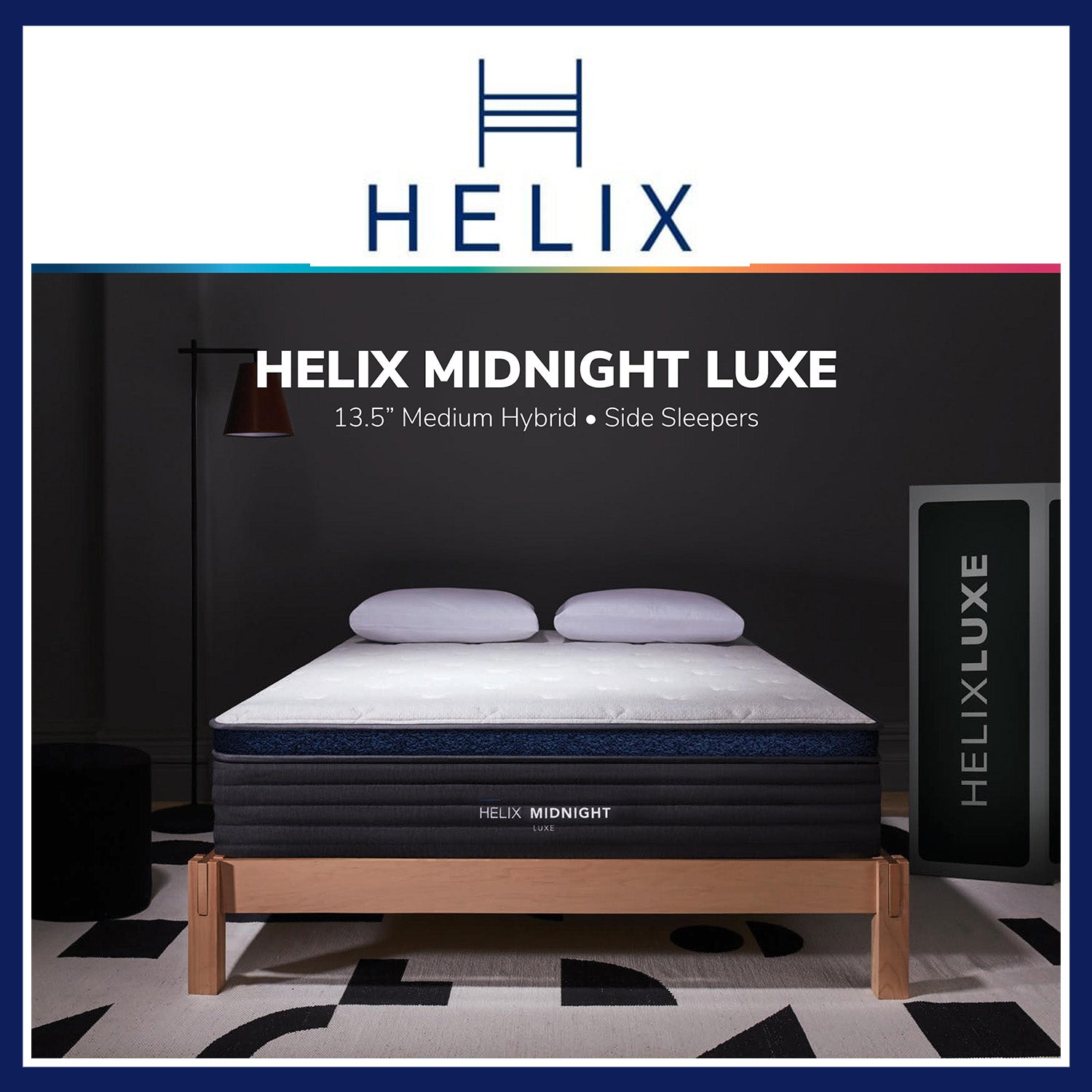Shop the Helix Midnight Elite  Luxury Medium Feel Mattress with