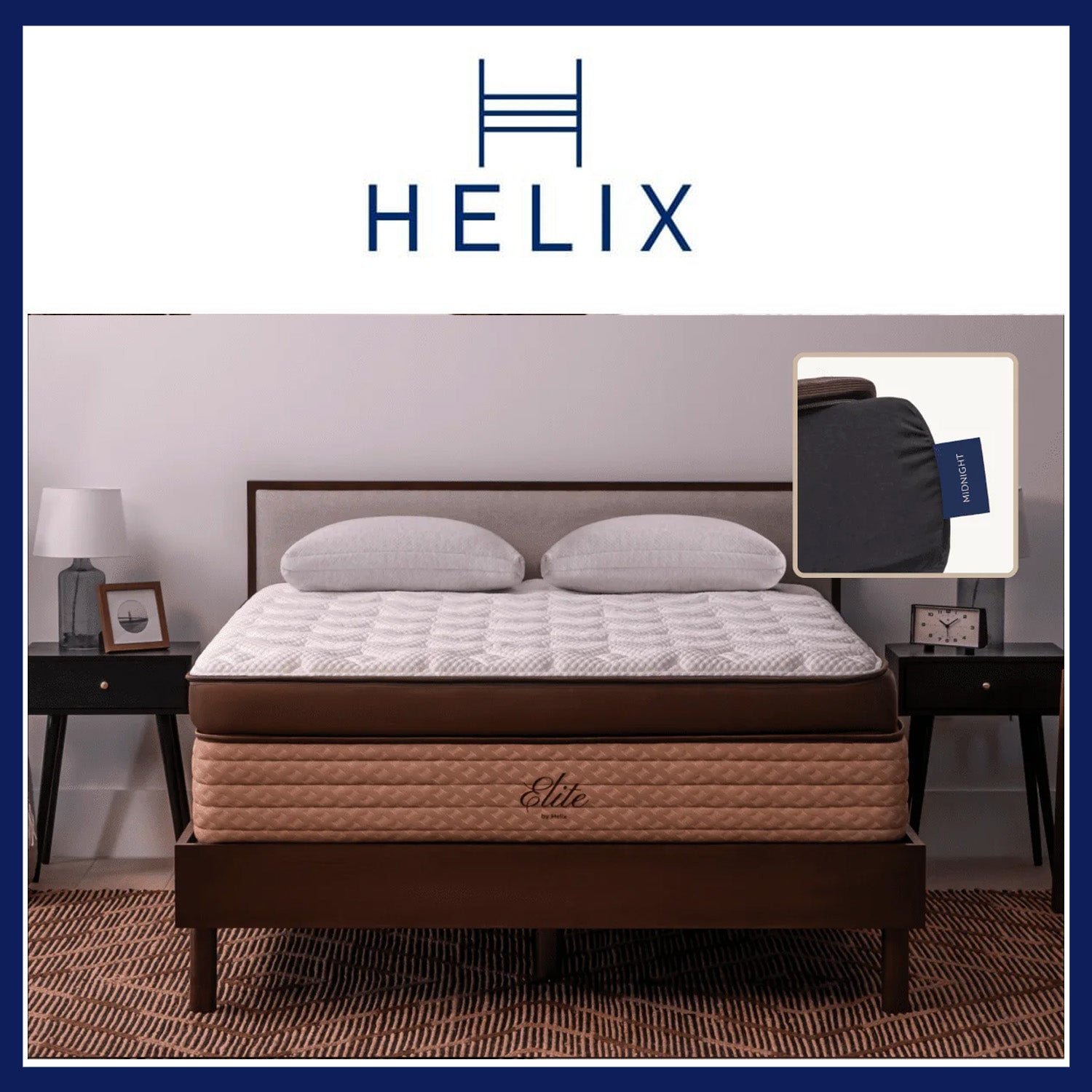 Shop the Helix Midnight  Medium Feel Mattress with Pressure Relief - Helix  Sleep