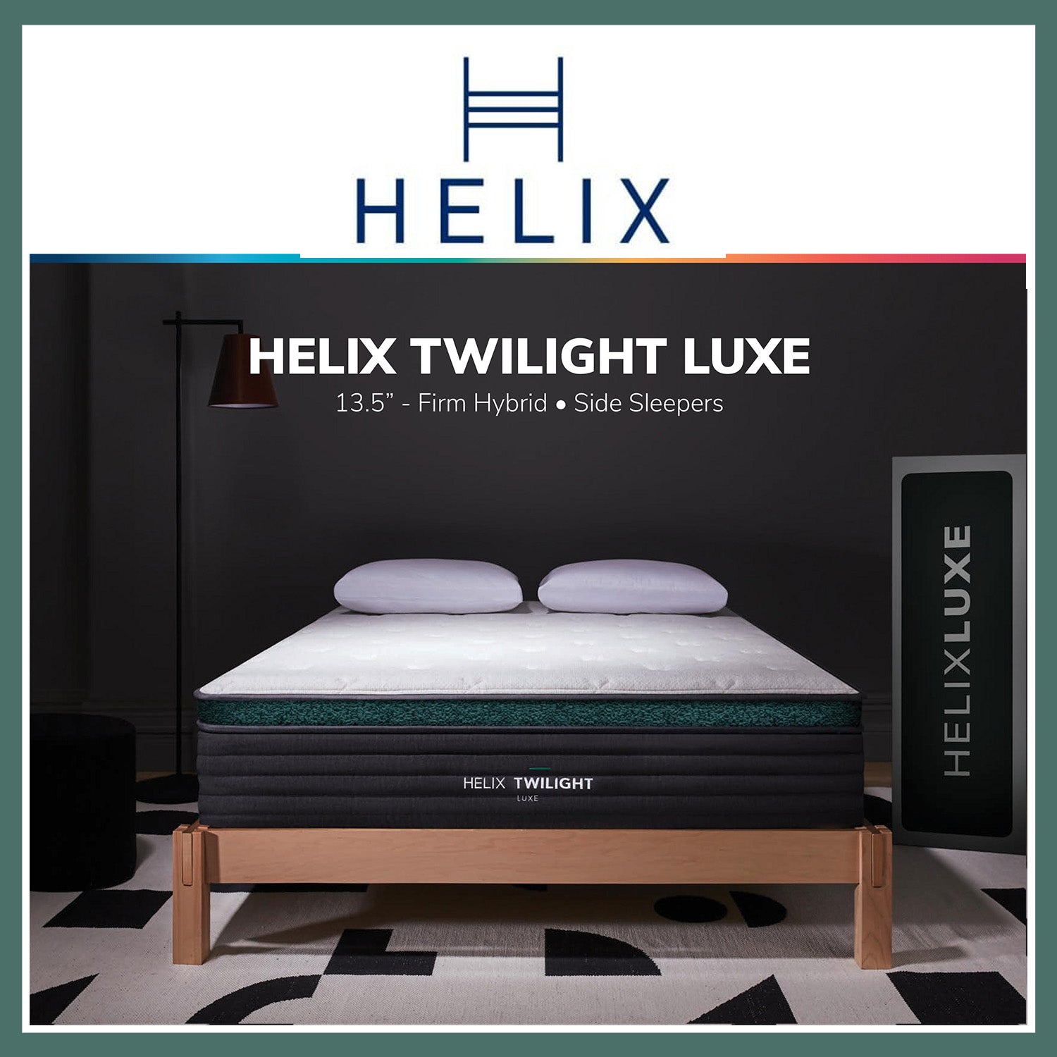 Shop the Helix Twilight Luxe  Premium Firm Mattress, Pressure Relief -  Helix Sleep