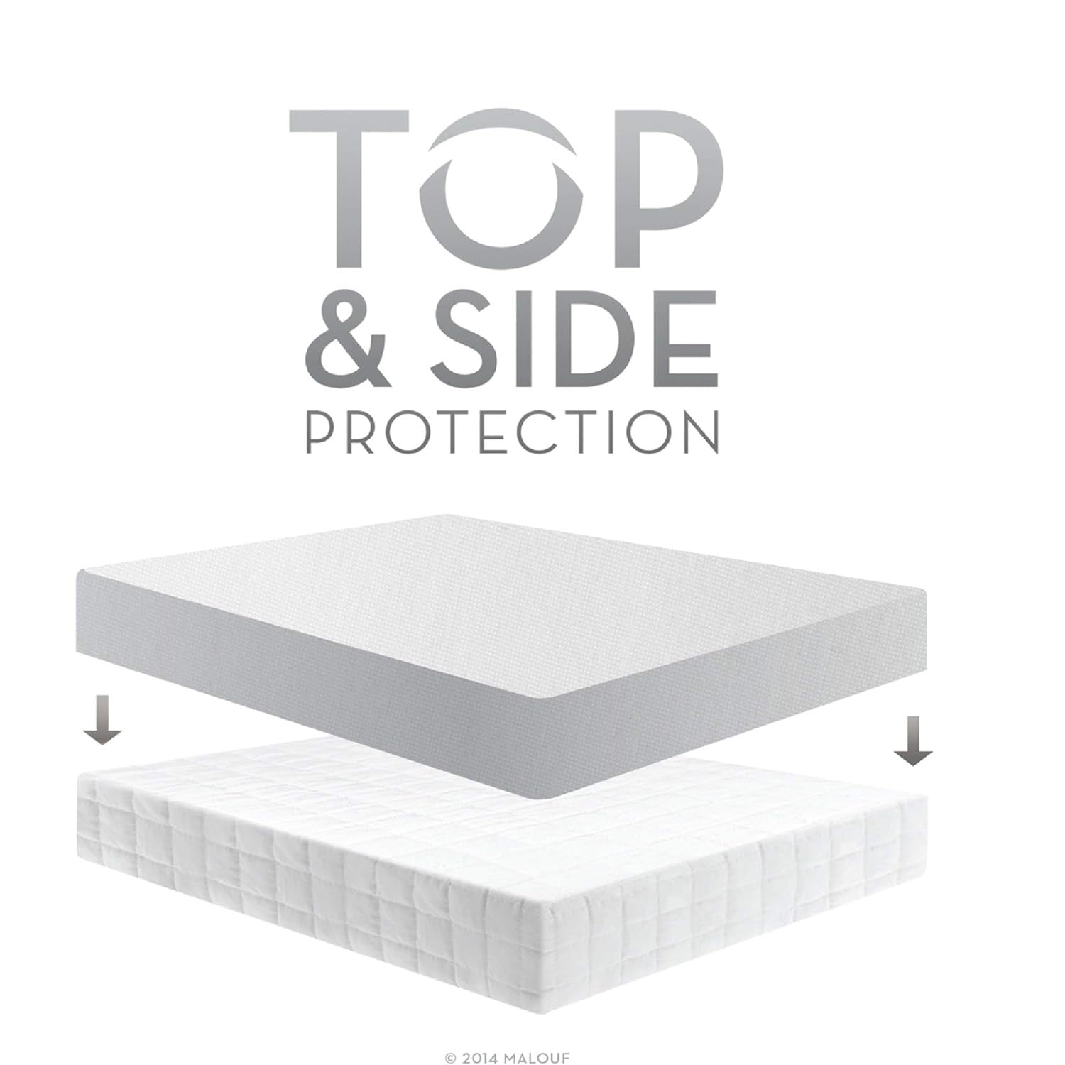Malouf Sleeptite Five Sided® Smooth Mattress Protector