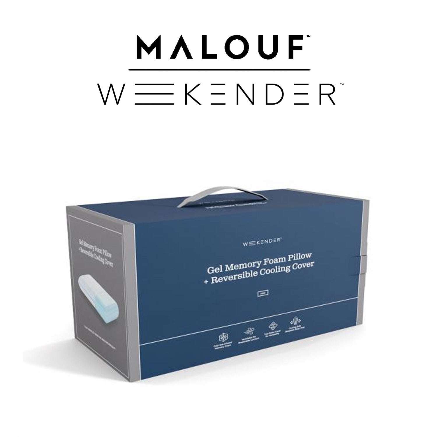 Weekender Gel Memory Foam Pillow + Reversible Cooling Cover