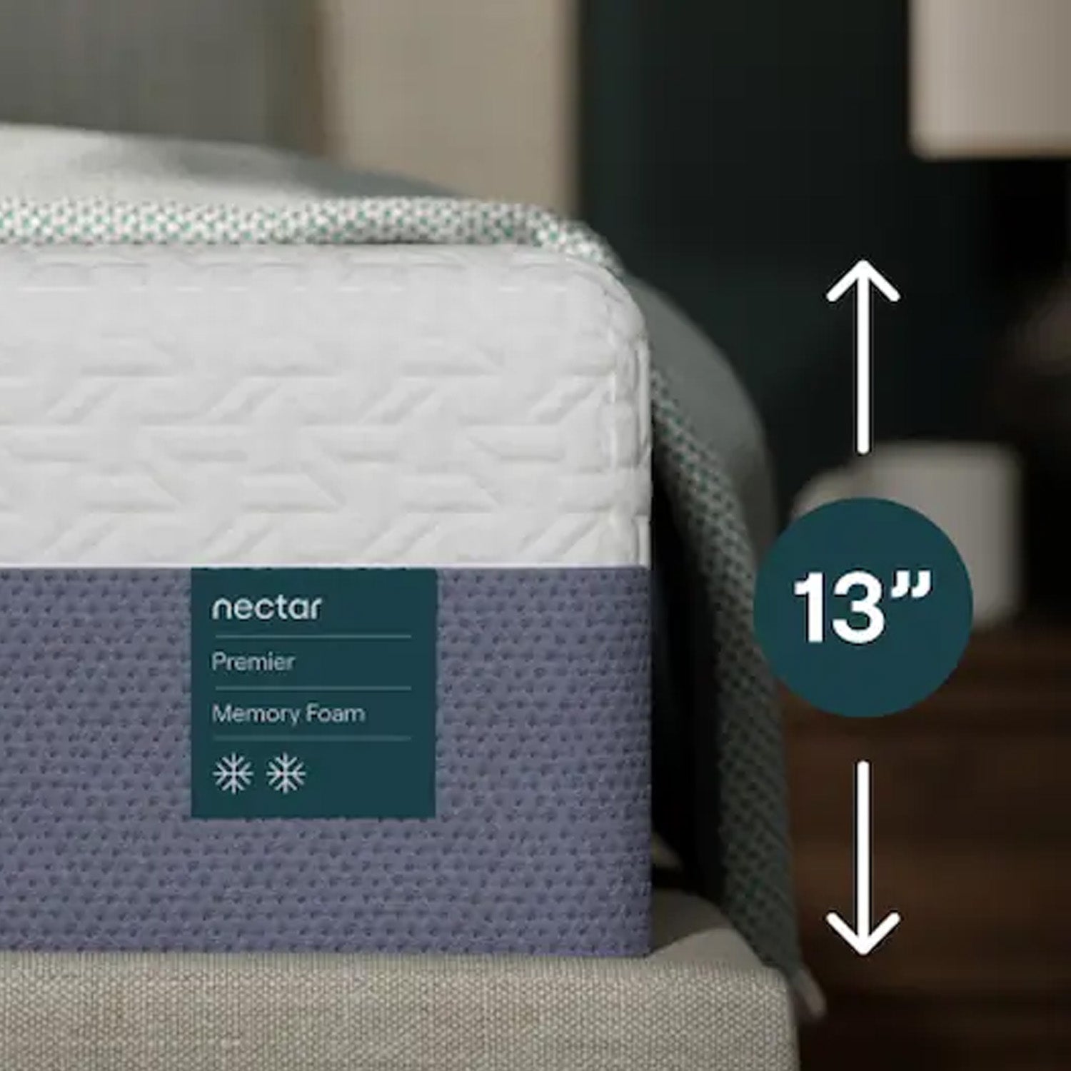 Nectar Premier Memory Foam Mattress 13" up close