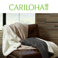 Cariloha Sherpa Bamboo Knit Throw