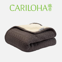 Cariloha Sherpa Bamboo Knit Throw