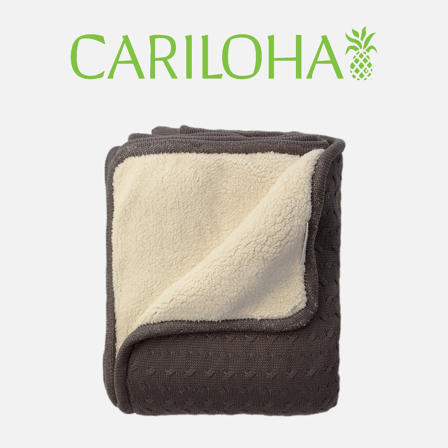 Cariloha Sherpa Bamboo Knit Throw